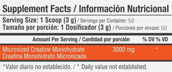 Creatine Monohydrate 50 serv
