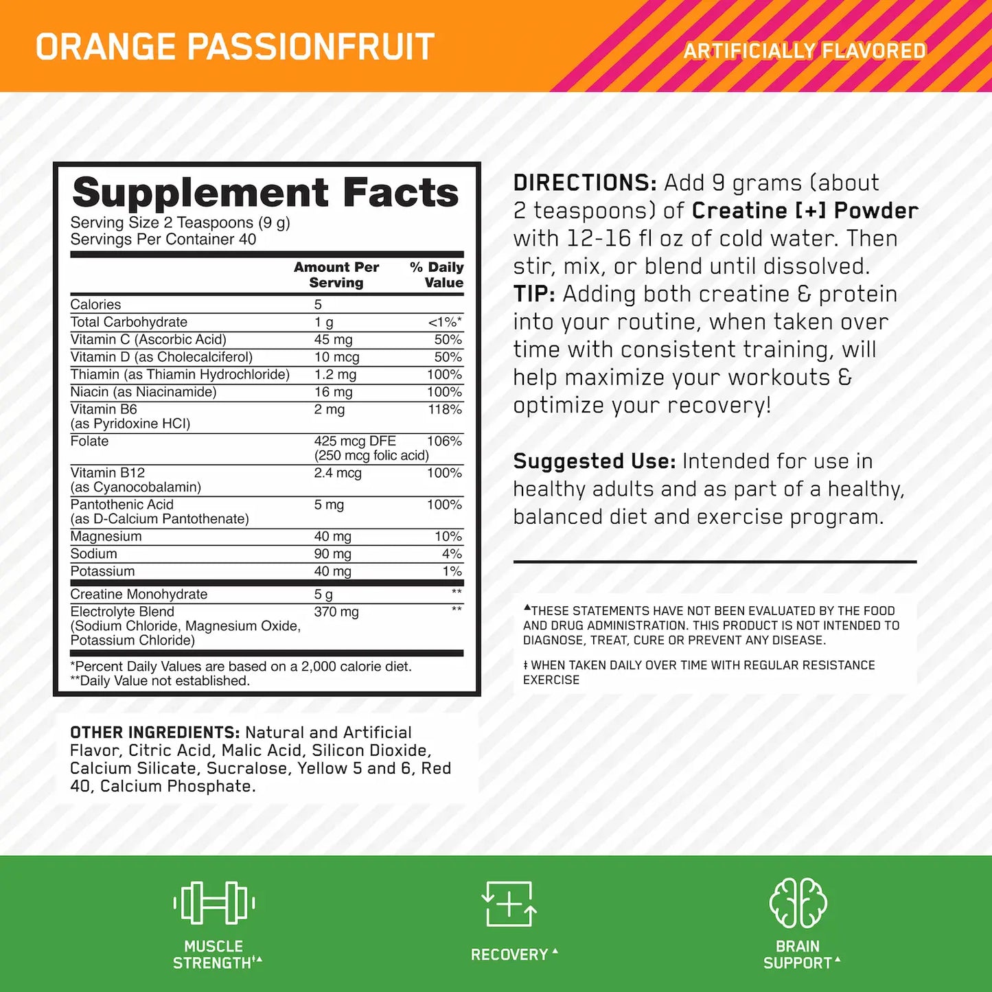 CREATINE + (3 en 1) 40 Serv