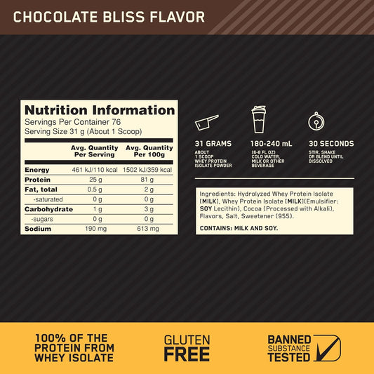 100% Isolate Gold Standar 5 lb