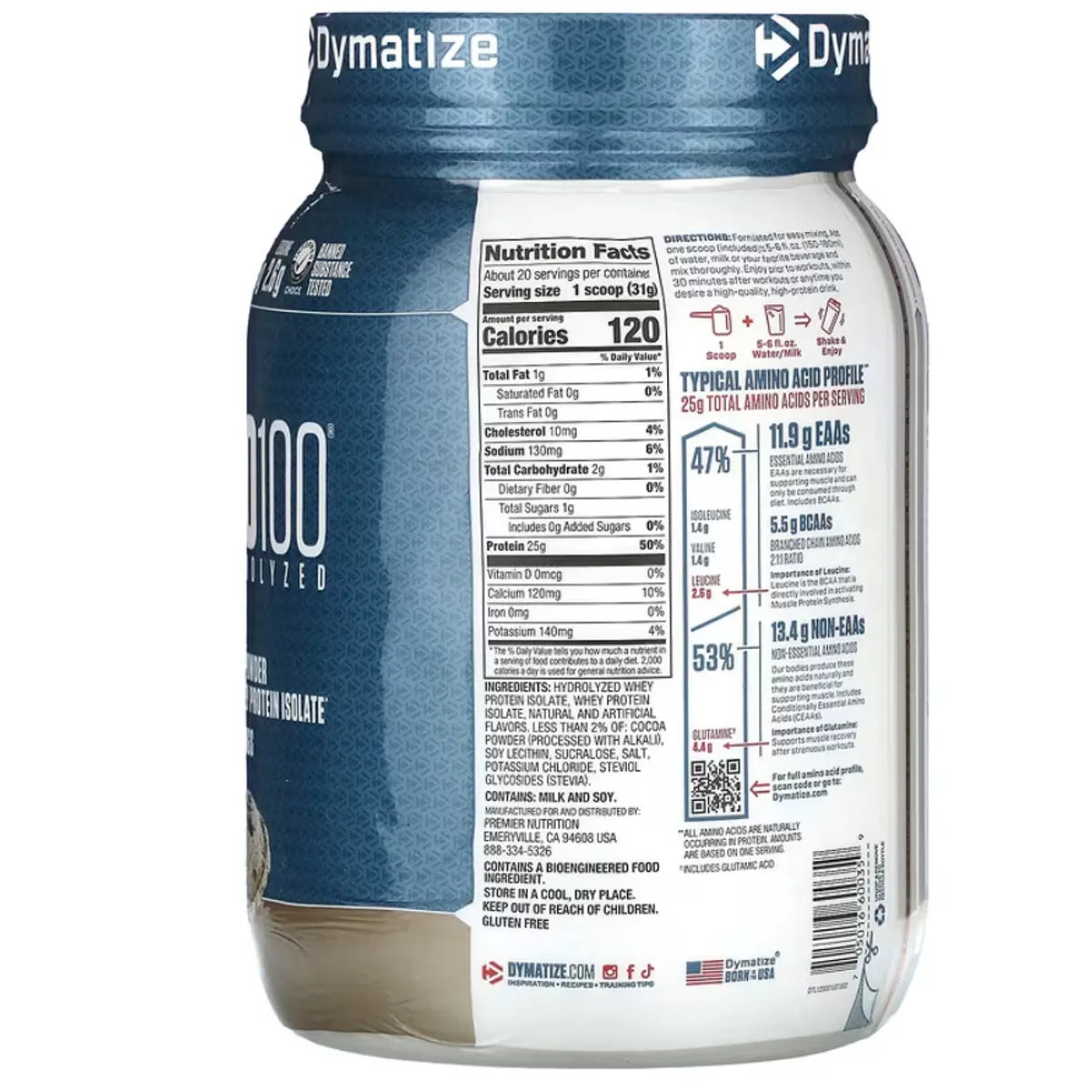 ISO100 HYDROLYZED (Dymatize) 1.3 LB