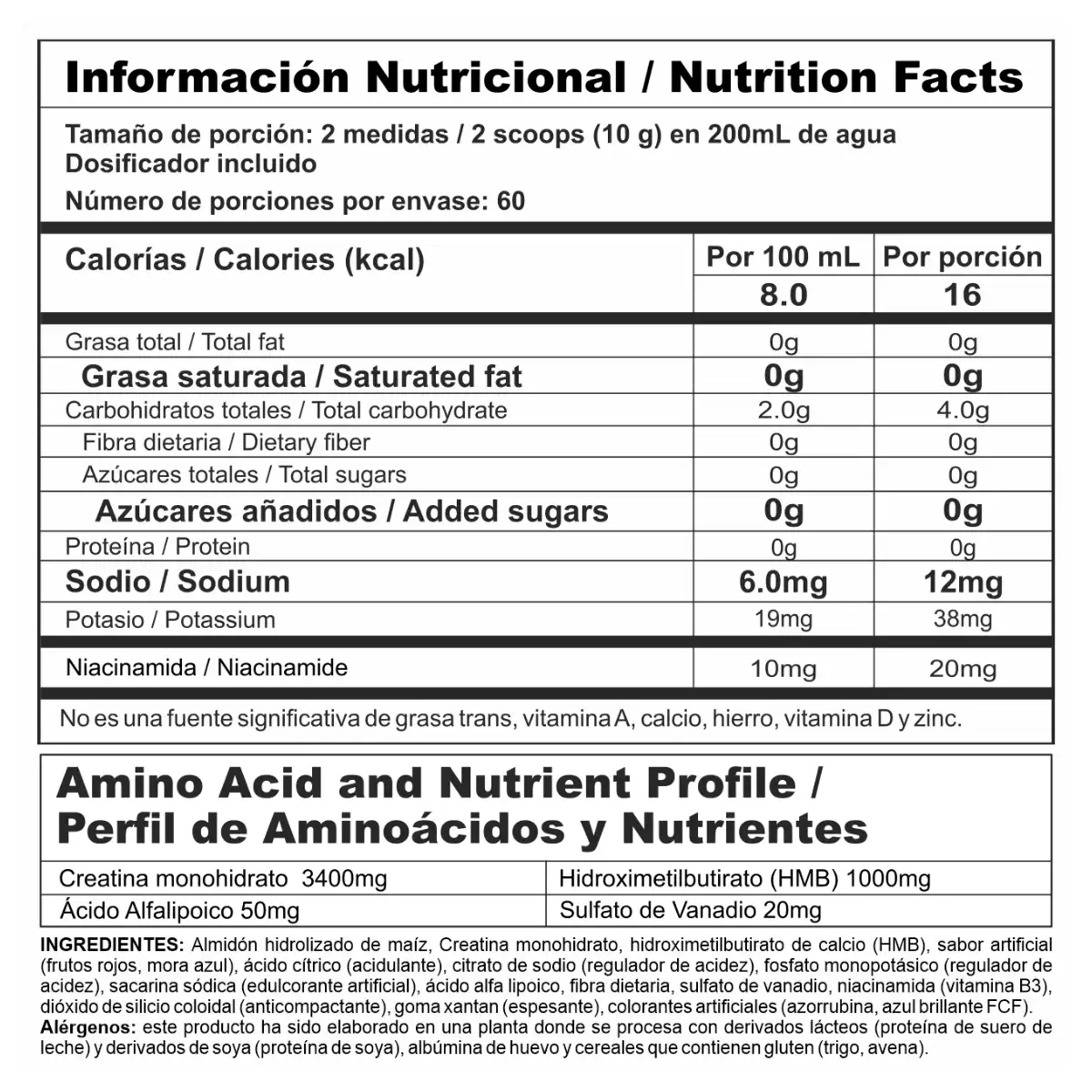 Crea Stack 600 gr (60 serv)